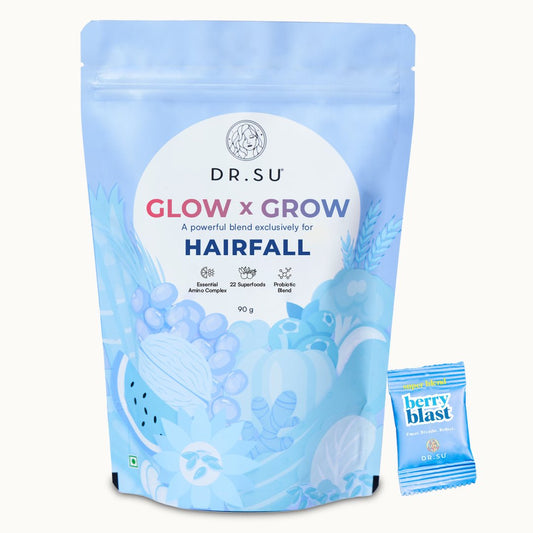 Glow x Grow: For Hairfall (30 Sachets) - Dr. Su Formulations