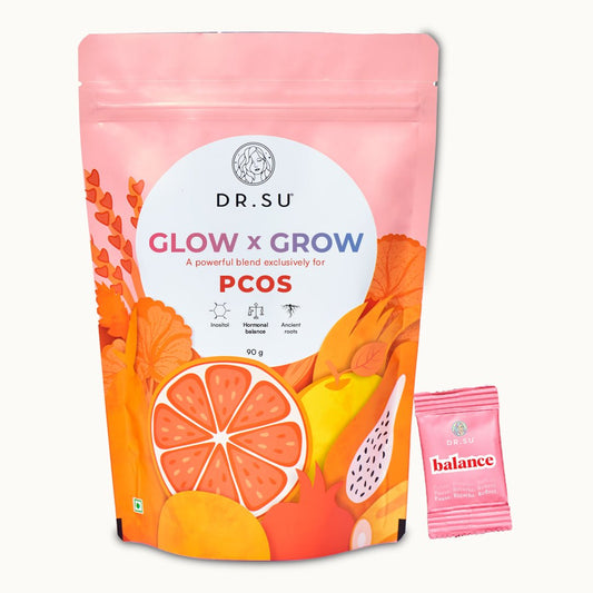 Glow x Grow: For PCOS (30 Sachets) - Dr. Su Formulations